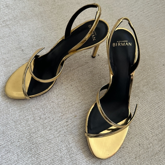 Alexandre Birman Gold Women's Heels - Picture 3 of 8